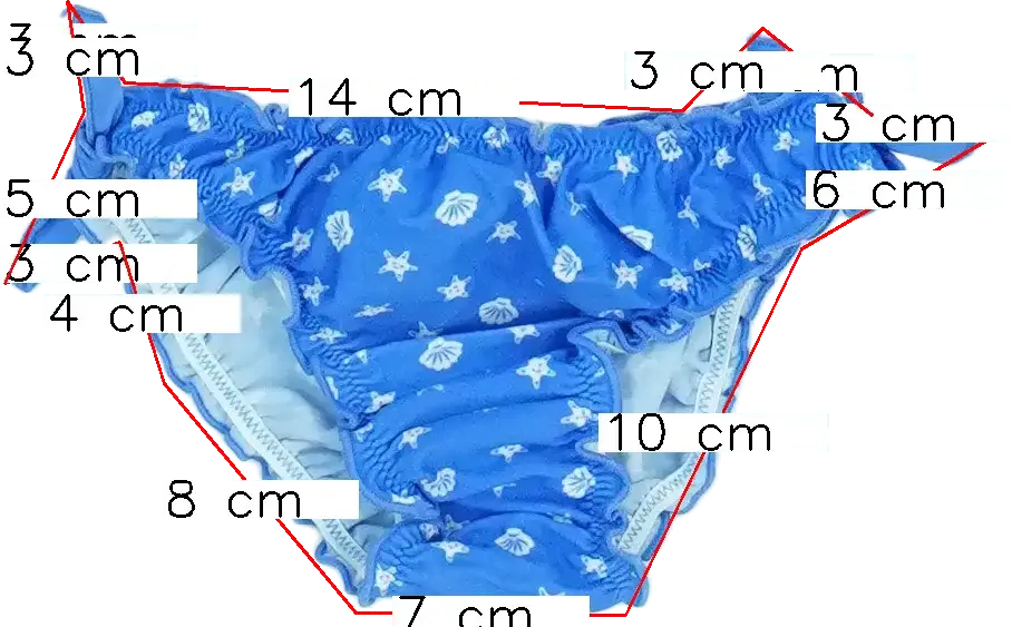 Kék OVS Bikini alsó EU 98 / UK 3 év / US 3T