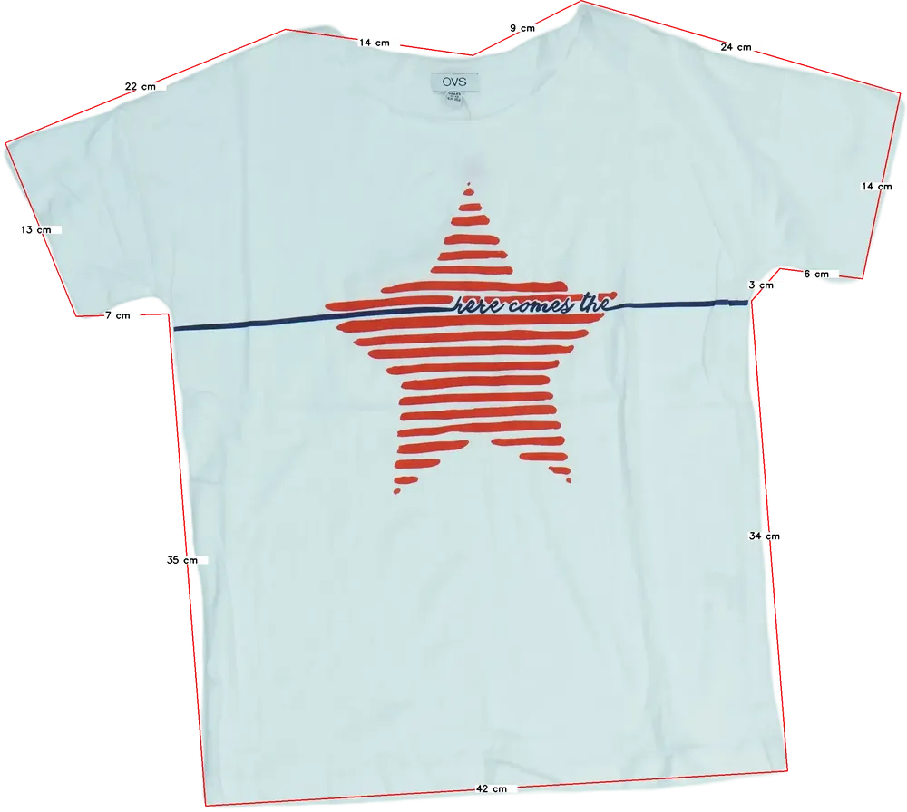 Fehér OVS Póló EU 152 / UK 12 év / US 12 év/L