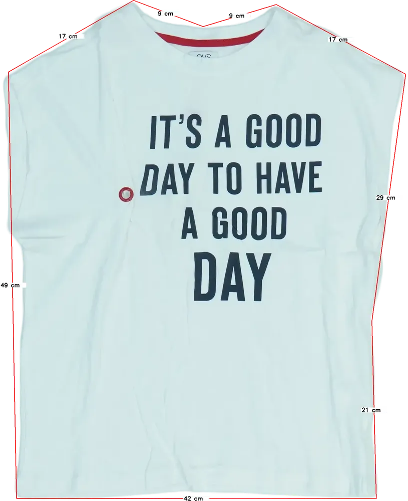 Fehér OVS Póló EU 140 / UK 10 év / US 10 év/L