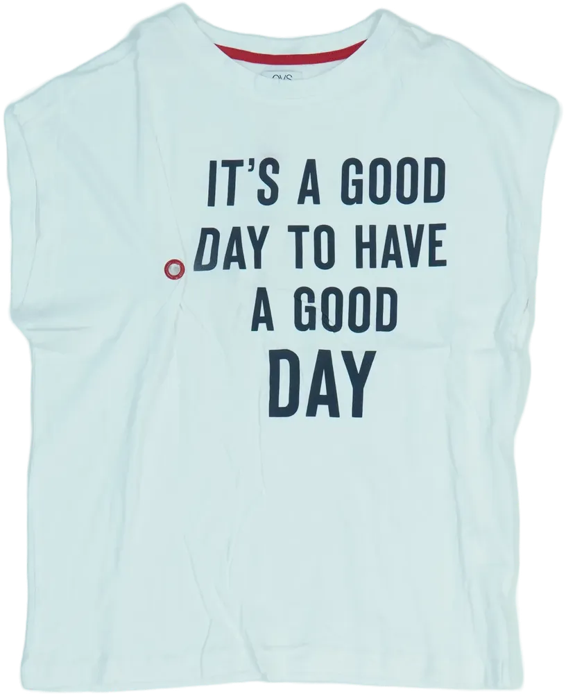 Fehér OVS Póló EU 140 / UK 10 év / US 10 év/L