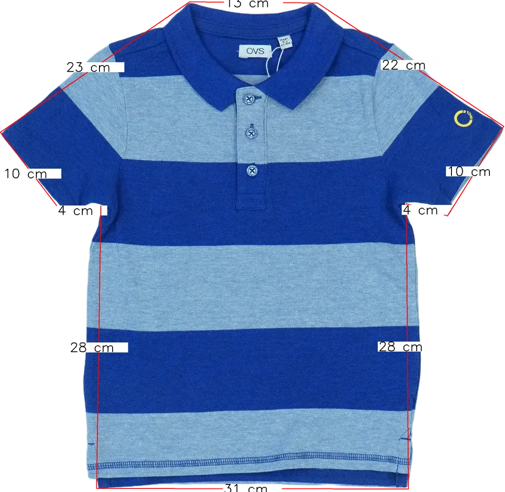Kék OVS Galléros póló EU 104 / UK 4 év / US 4T/XS