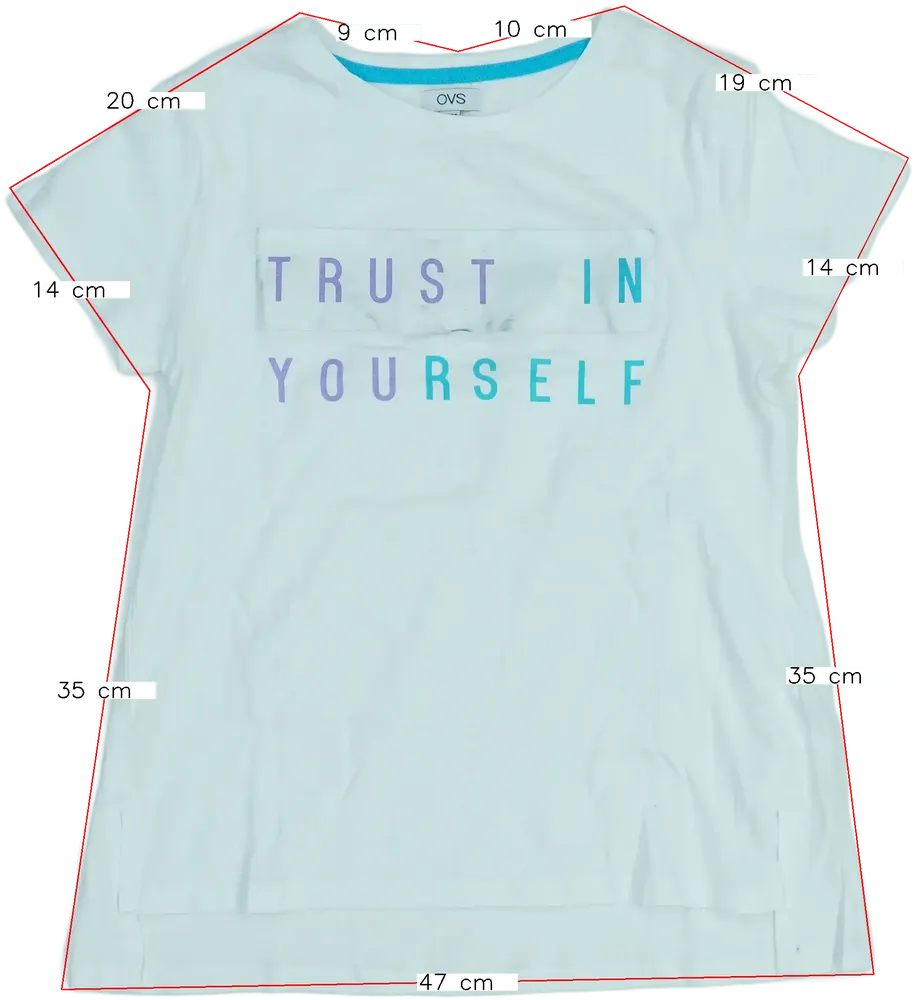 Fehér OVS Póló EU 152 / UK 12 év / US 12 év/L