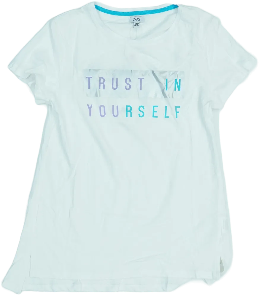 Fehér OVS Póló EU 170 / UK 15 év / US XL