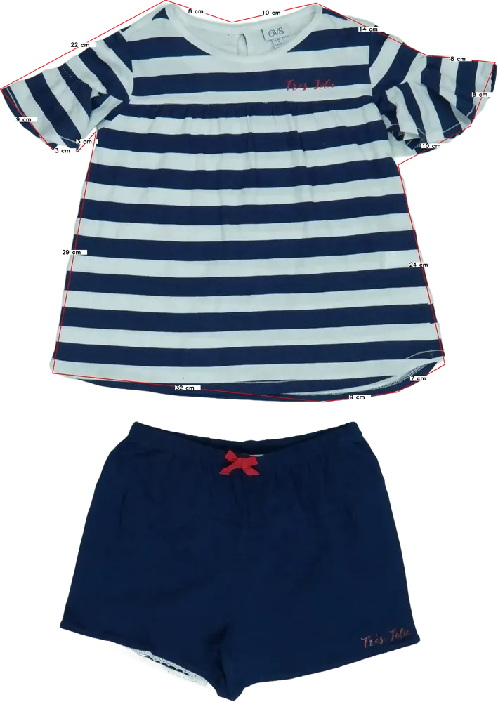 Kék OVS 2 részes szett - Felsőruházat és nadrág EU 128 / UK 8 év / US 8 év/M