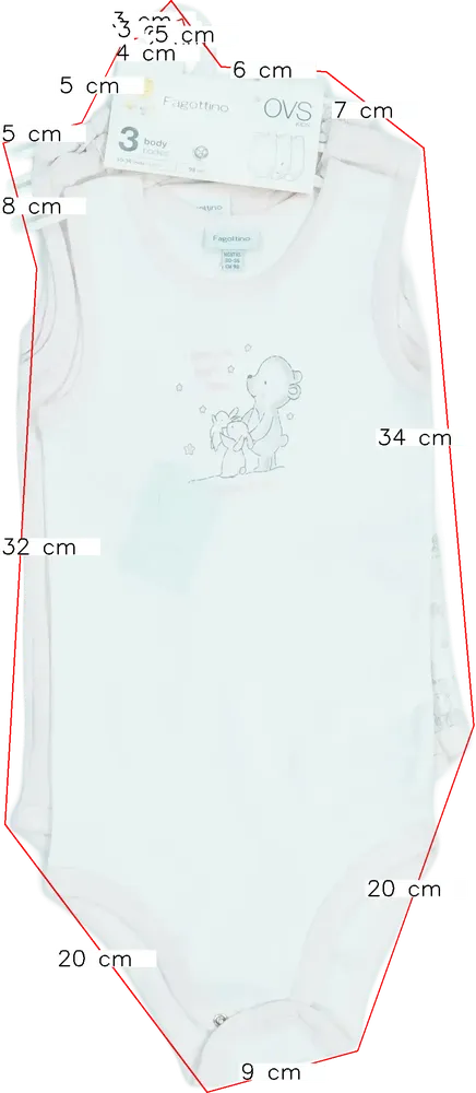 Rózsaszín OVS Csomag - Body EU 98 / UK 3 év / US 3T