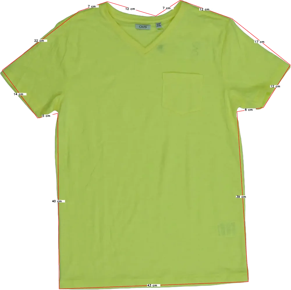 Sárga OVS Póló EU 158 / UK 13 év / US 14 év/XL
