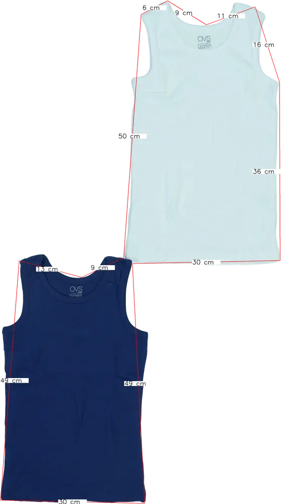 Blue OVS Multipack - Sleeveless shirts EU 134 / UK 9 years / US 9 years/L