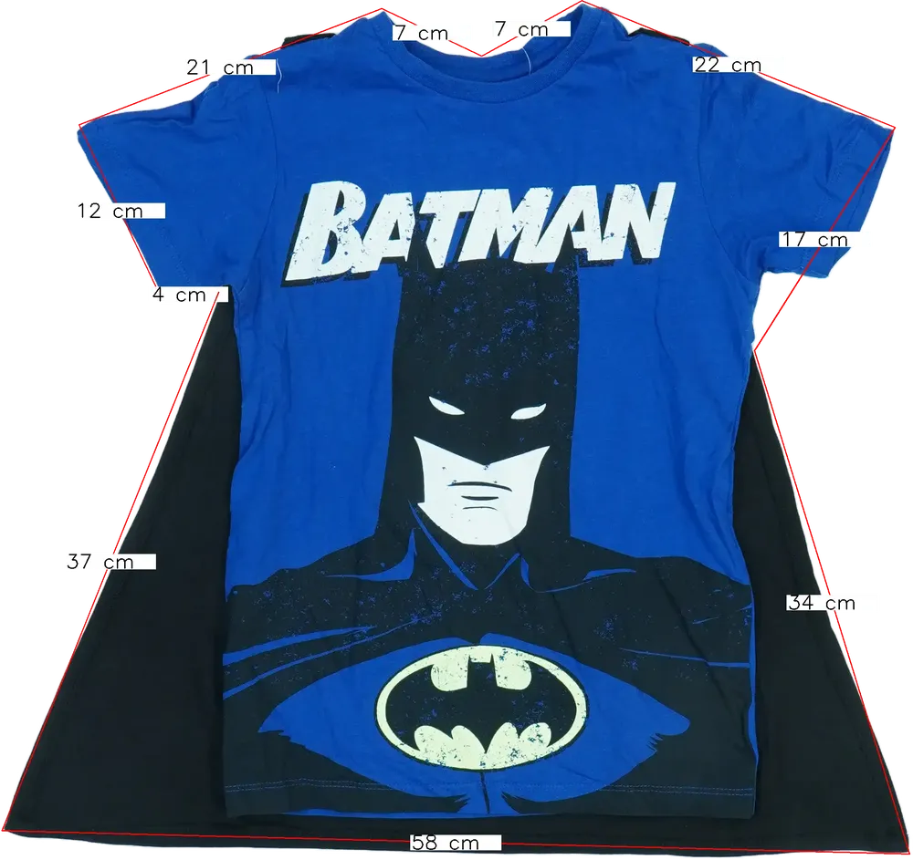 Kék DC Póló EU 128 / UK 8 év / US 8 év/M