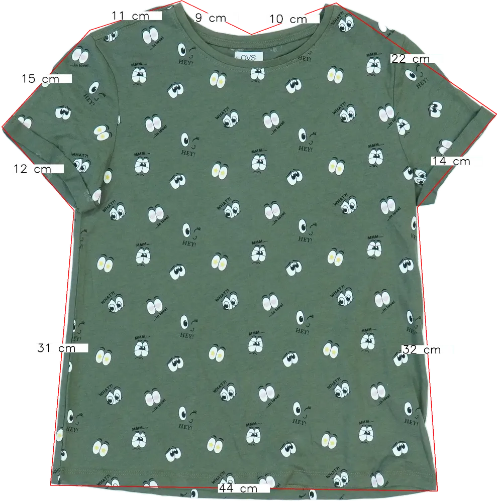 Zöld OVS Póló EU 152 / UK 12 év / US 12 év/L