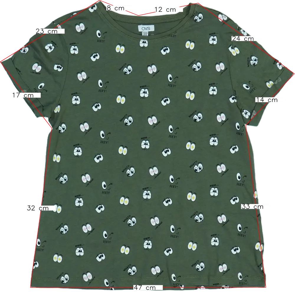 Zöld OVS Póló EU 146 / UK 11 év / US 12 év/L