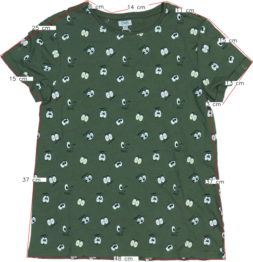 Zöld OVS Póló EU 170 / UK 15 év / US XL