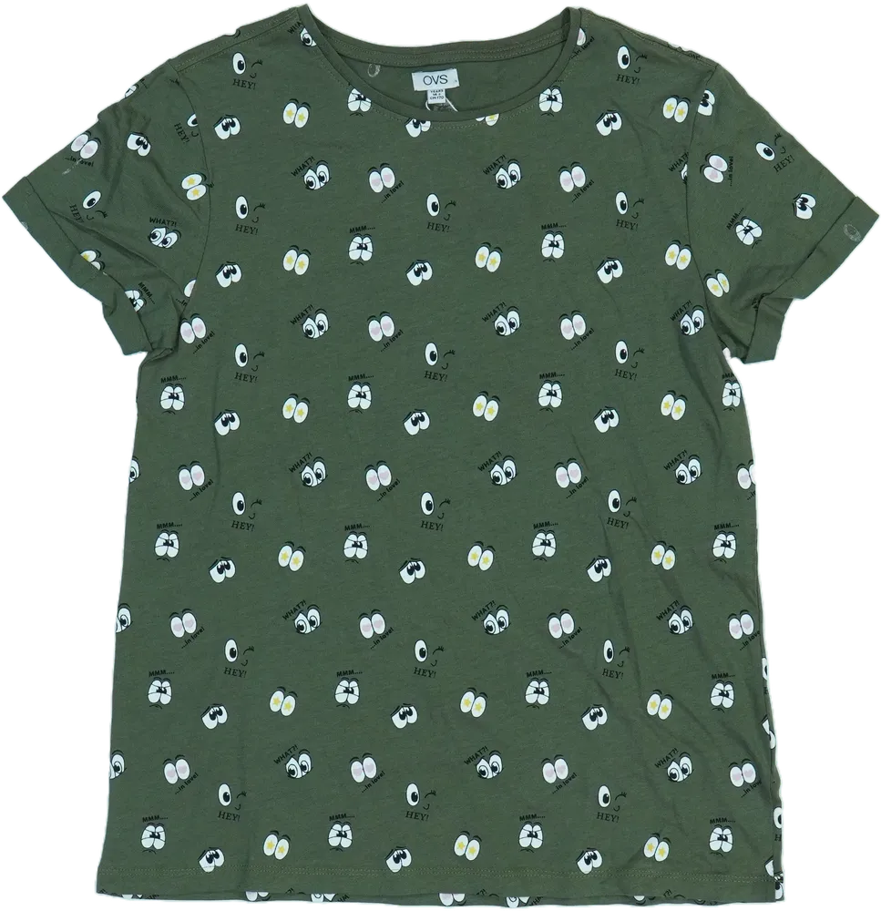 Zöld OVS Póló EU 170 / UK 15 év / US XL