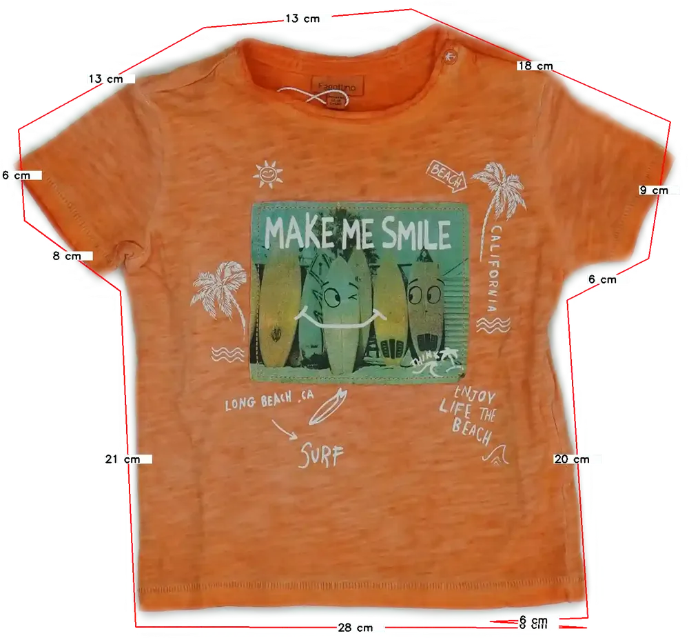 Sárga (narancs) OVS - Fagottino Póló EU 86 / UK 12-18 hónap / US 18 hónap