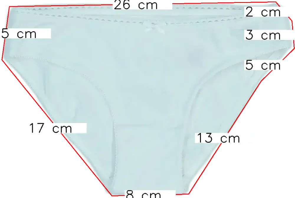 Fehér OVS Lányka / Női bugyi EU 128 / UK 8 év / US 8 év/M