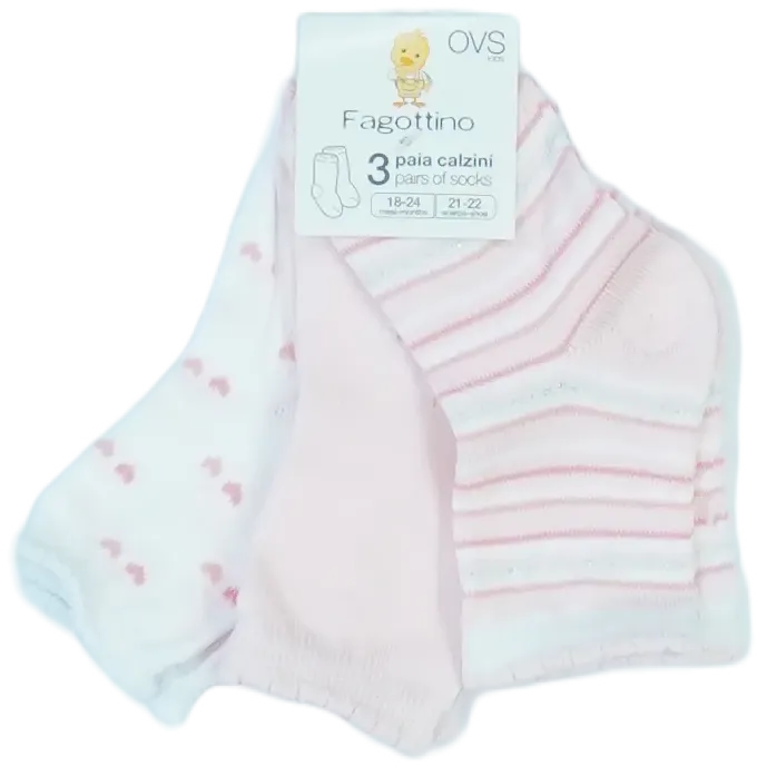 Rózsaszín OVS - Fagottino Csomag - Zoknik EU 20