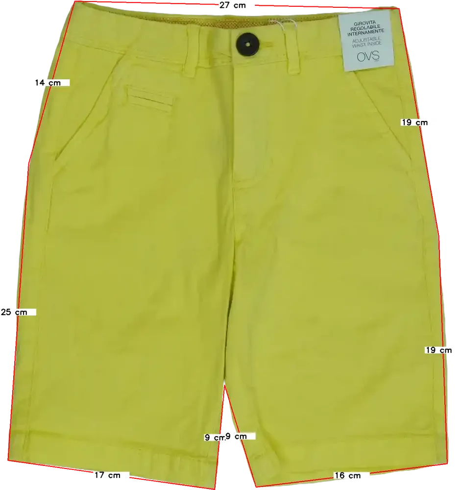 Sárga OVS Rövidnadrág EU 110 / UK 5 év / US 5 év/XS