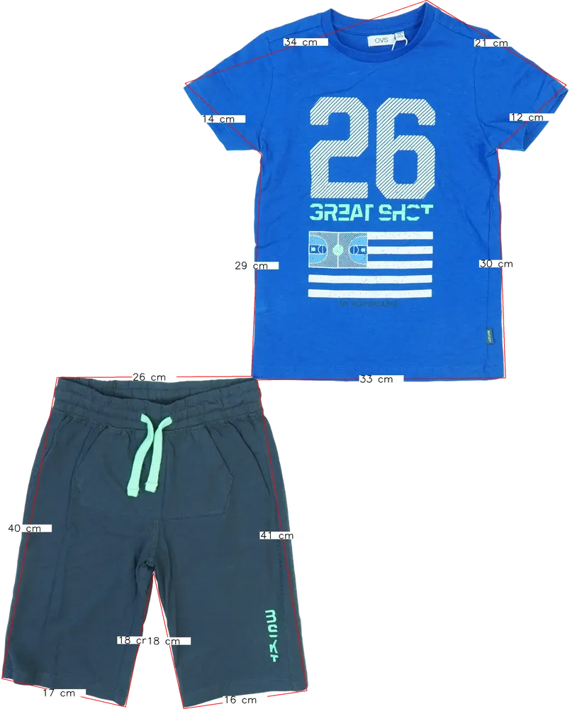 Kék OVS 2 részes szett - Felsőruházat és nadrág EU 116 / UK 6 év / US 6 év/S