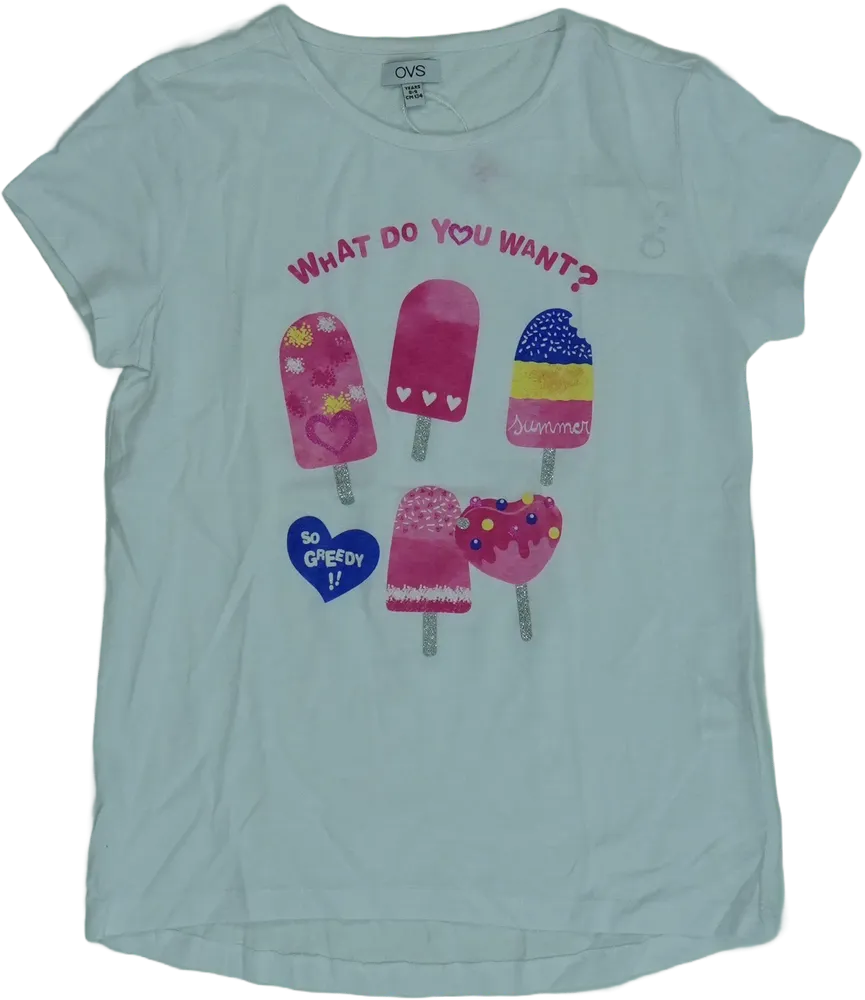 Fehér OVS Póló EU 134 / UK 9 év / US 9 év/L