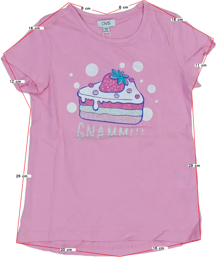 Rózsaszín OVS Póló EU 116 / UK 6 év / US 6 év/S
