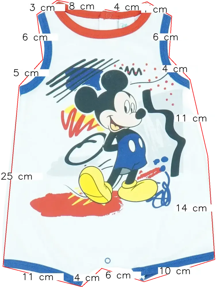 Fehér Disney Napozó EU 68 / UK 3-6 hónap / US 3-6 hónap