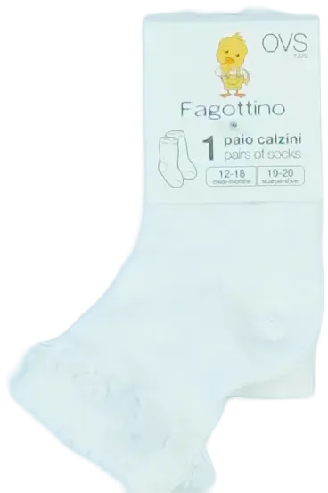Fehér OVS - Fagottino Zokni EU 68 / UK 3-6 hónap / US 3-6 hónap