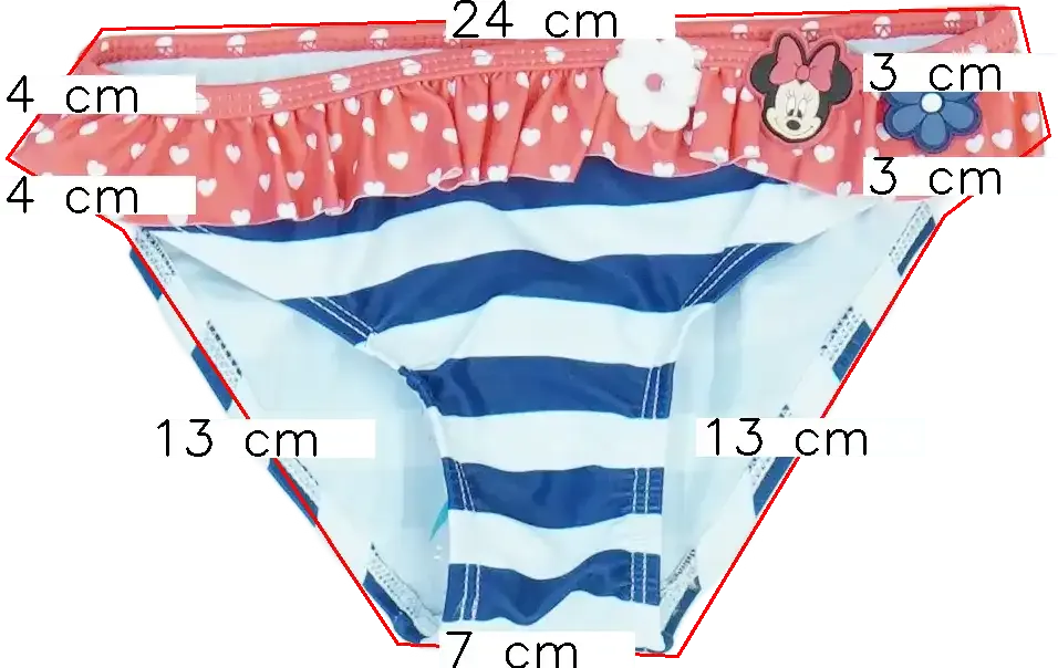 Többszínű Disney Bikini alsó EU 98 / UK 3 év / US 3T