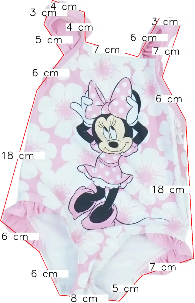 Rózsaszín Disney Fürdőruha EU 86 / UK 12-18 hónap / US 18 hónap