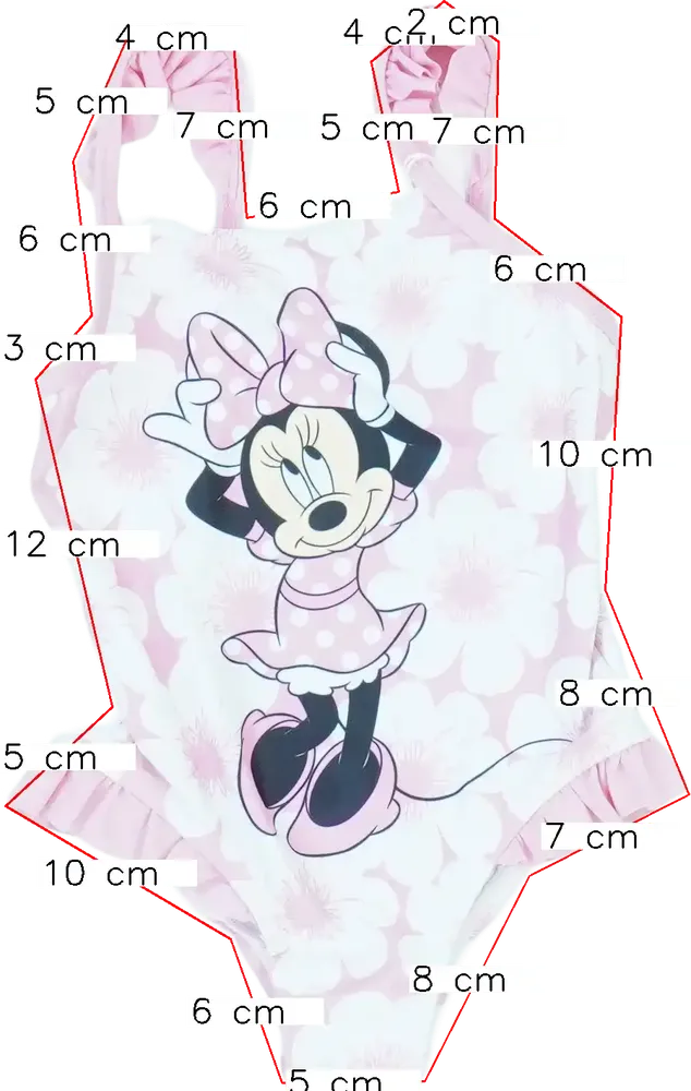 Rózsaszín Disney Fürdőruha EU 92 / UK 2 év / US 2T