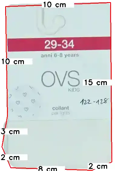 Fehér OVS Harisnya EU 128 / UK 8 év / US 8 év/M