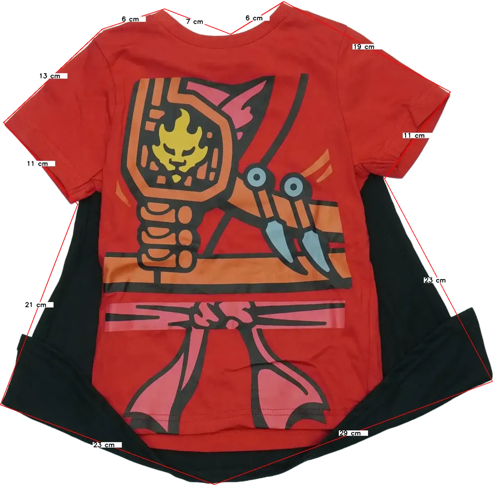 Piros Lego Póló EU 104 / UK 4 év / US 4T/XS