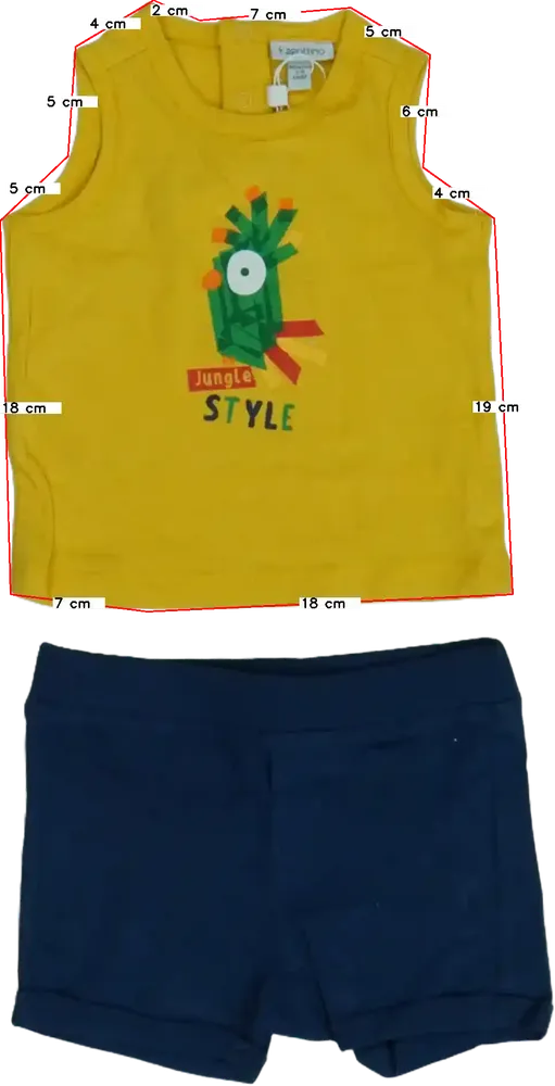Yellow OVS - Fagottino 2-piece set - Top &amp; Bottom EU 68 / UK 3-6 months / US 3-6 months