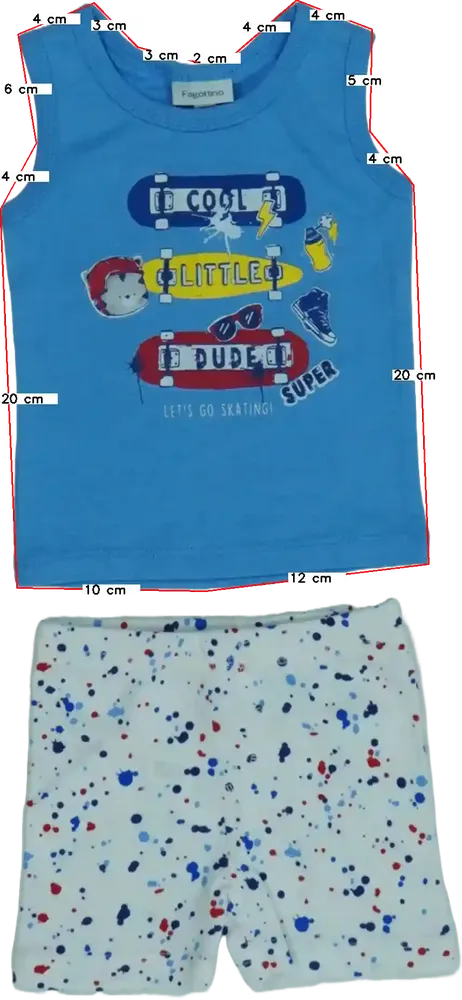 Blue OVS - Fagottino 2-piece set - Top &amp; Bottom EU 74 / UK 6-9 months / US 6-9 months