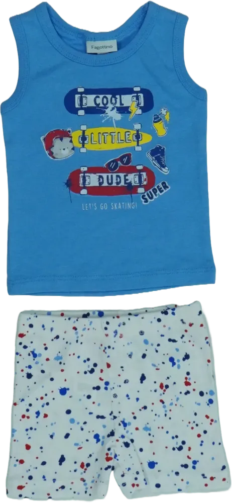 Blue OVS - Fagottino 2-piece set - Top &amp; Bottom EU 74 / UK 6-9 months / US 6-9 months