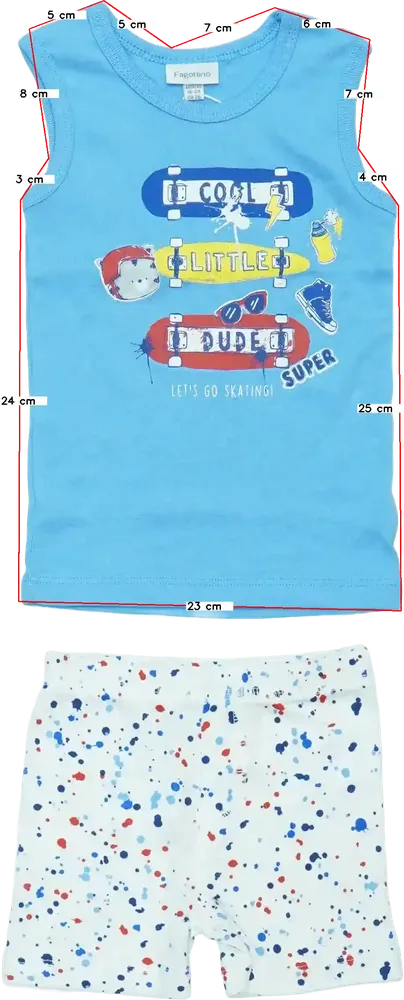 Blue OVS - Fagottino 2-piece set - Top &amp; Bottom EU 92 / UK 2 years / US 2T