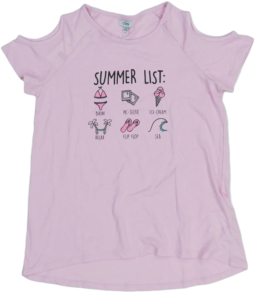 Rózsaszín OVS Póló EU 164 / UK 14 év / US 14 év/XL