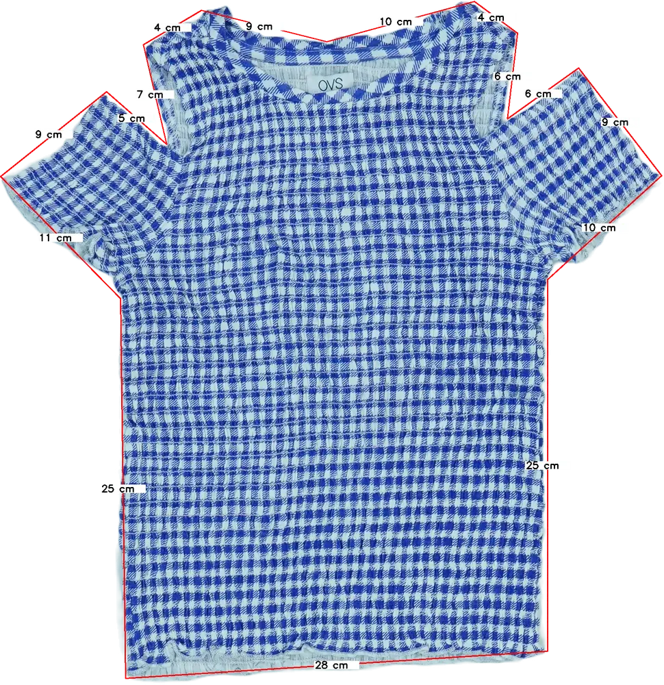 Kék OVS Póló EU 122 / UK 7 év / US 7 év/M