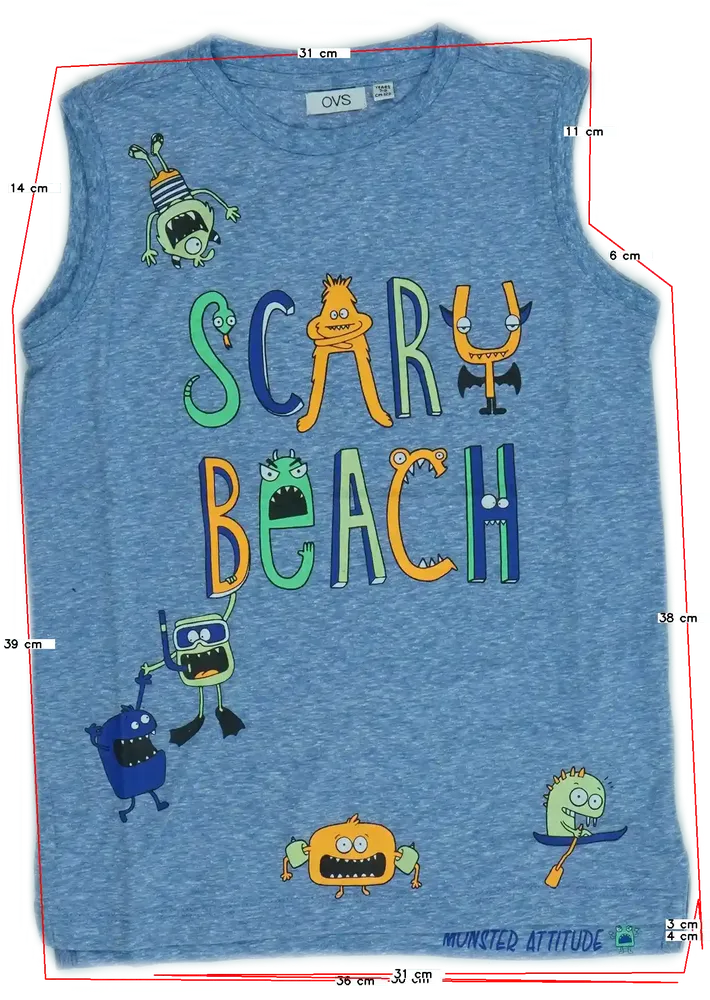 Kék OVS Fiú / Férfi atléta EU 128 / UK 8 év / US 8 év/M