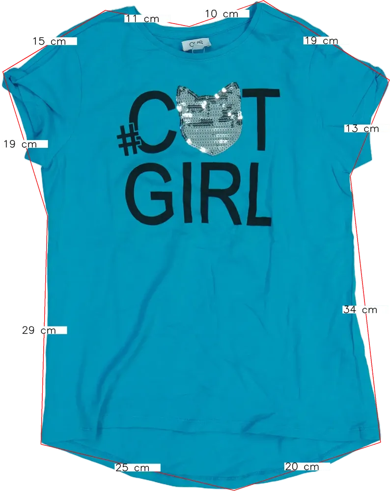 Kék OVS Póló EU 152 / UK 12 év / US 12 év/L