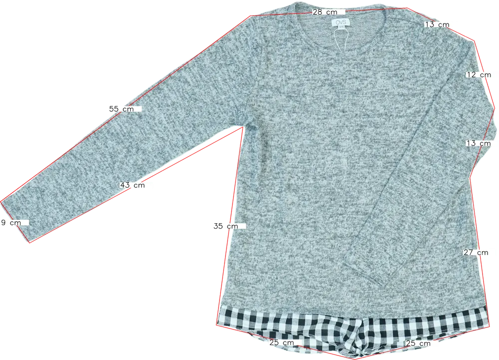 Szürke OVS Pulóver EU 164 / UK 14 év / US 14 év/XL