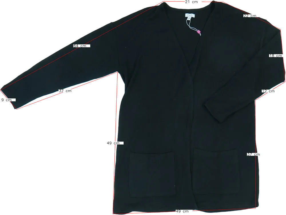 Fekete OVS Kardigán EU 164 / UK 14 év / US 14 év/XL