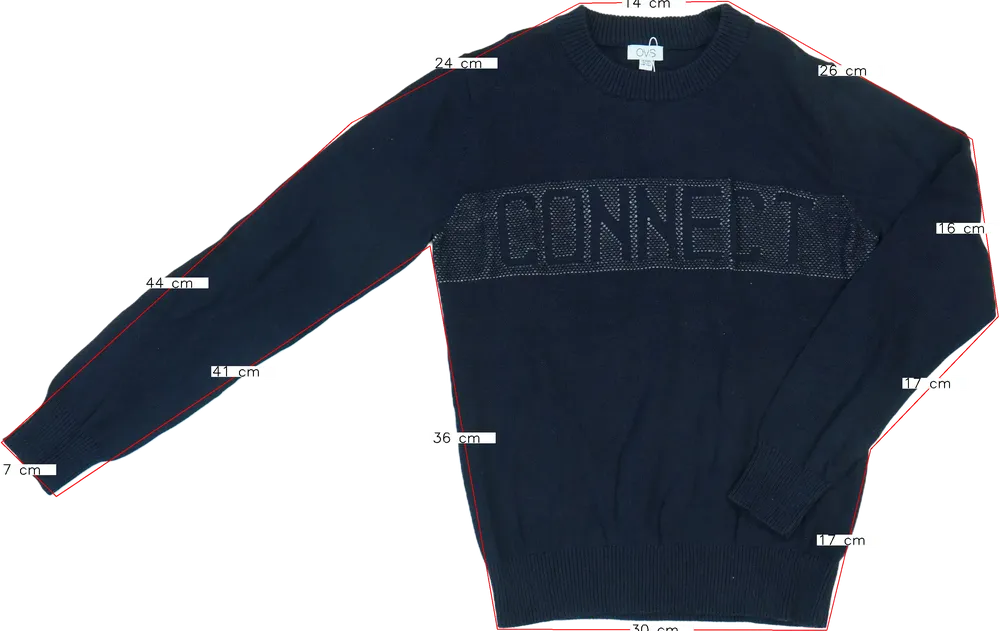 Fekete OVS Kötött pulcsi EU 146 / UK 11 év / US 12 év/L