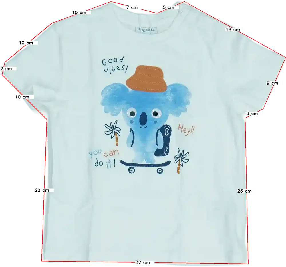 Fehér OVS - Fagottino Póló EU 98 / UK 3 év / US 3T