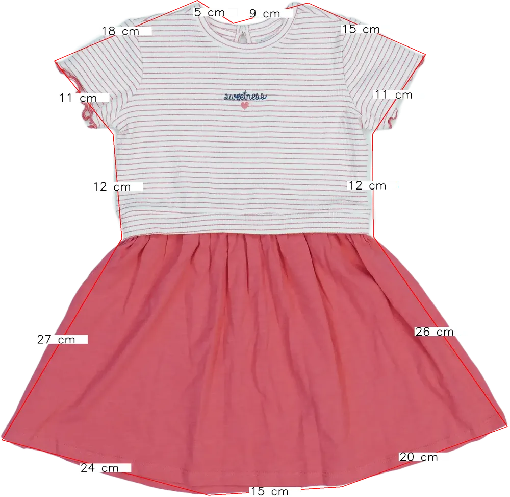 Rózsaszín OVS - Fagottino Ruha EU 98 / UK 3 év / US 3T