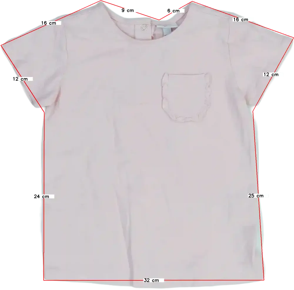 Rózsaszín Benetton Póló EU 98 / UK 3 év / US 3T