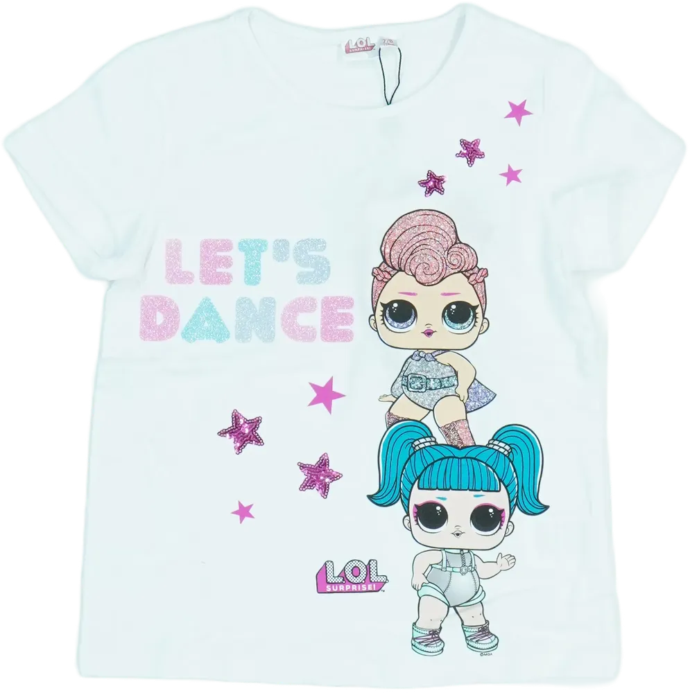 Fehér LOL Póló EU 128 / UK 8 év / US 8 év/M