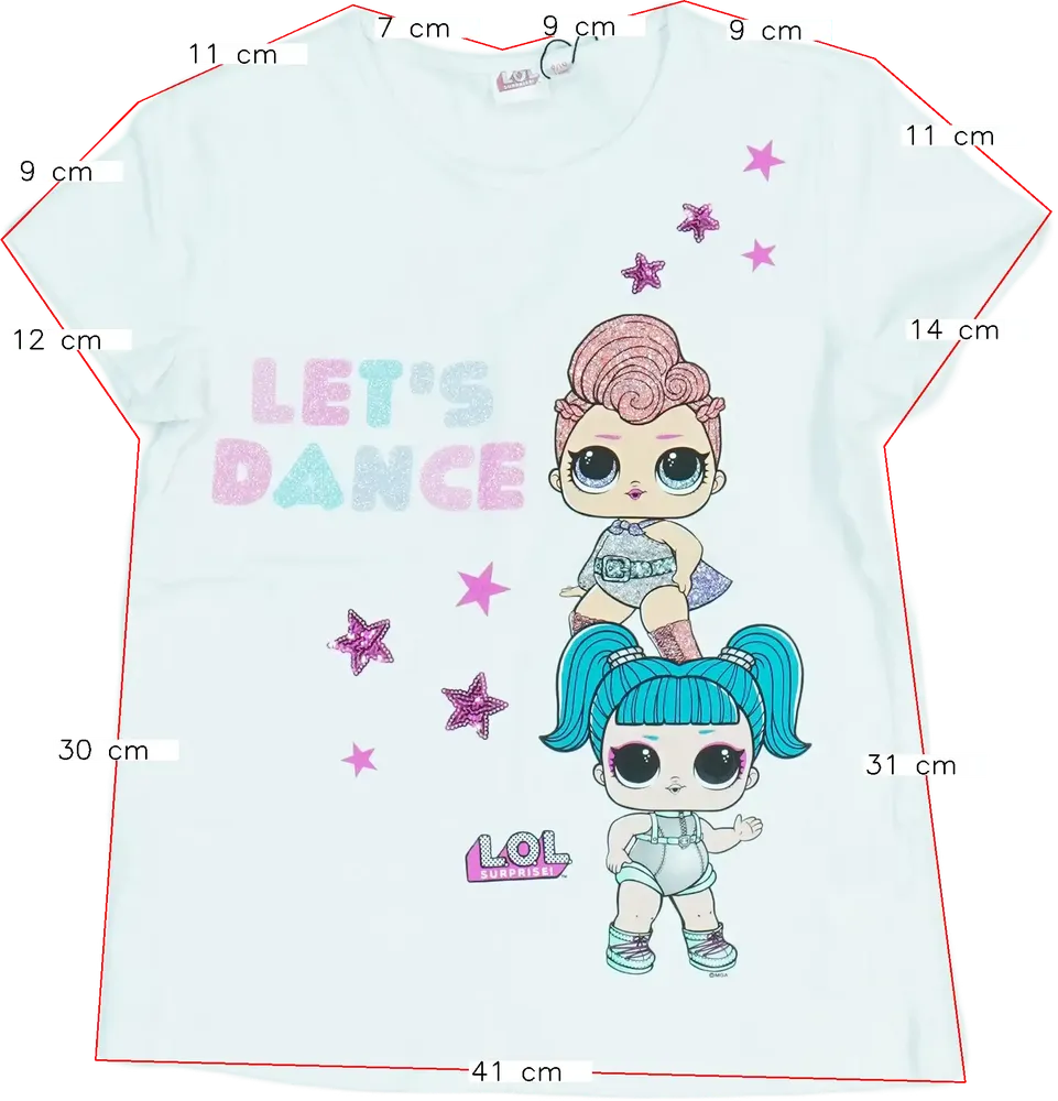 Fehér LOL Póló EU 140 / UK 10 év / US 10 év/L