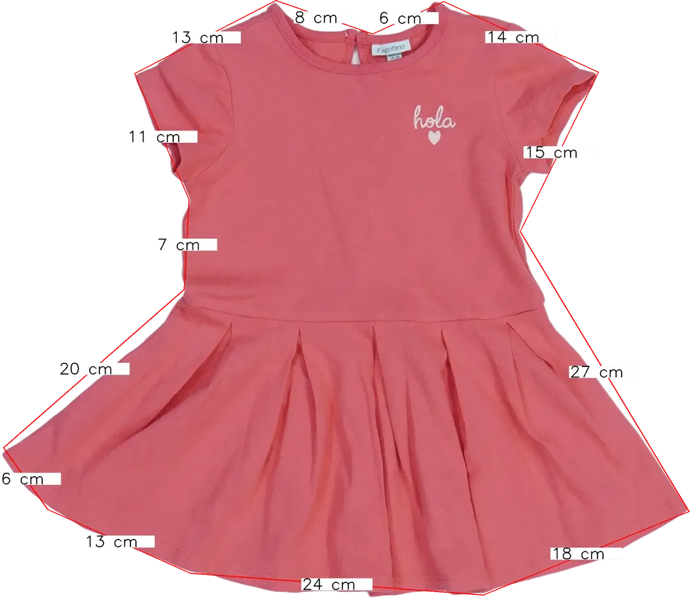 Rózsaszín OVS - Fagottino Ruha EU 92 / UK 2 év / US 2T