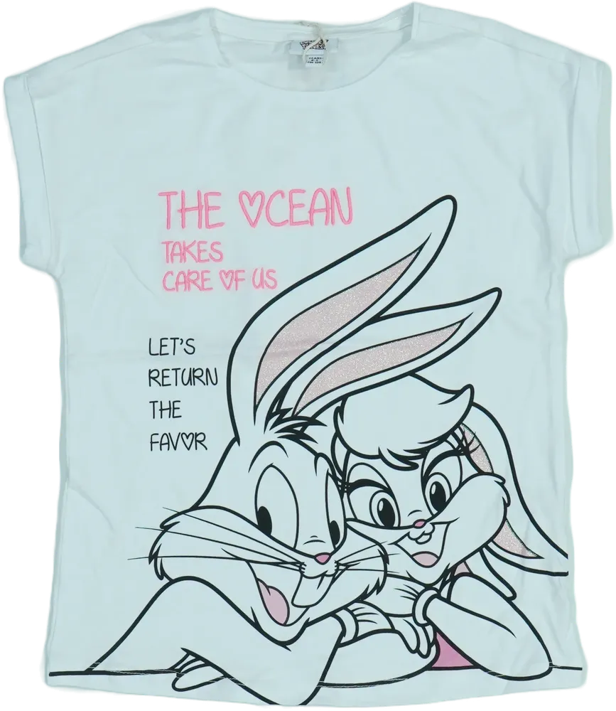 Fehér Looney Tunes Póló EU 134 / UK 9 év / US 9 év/L