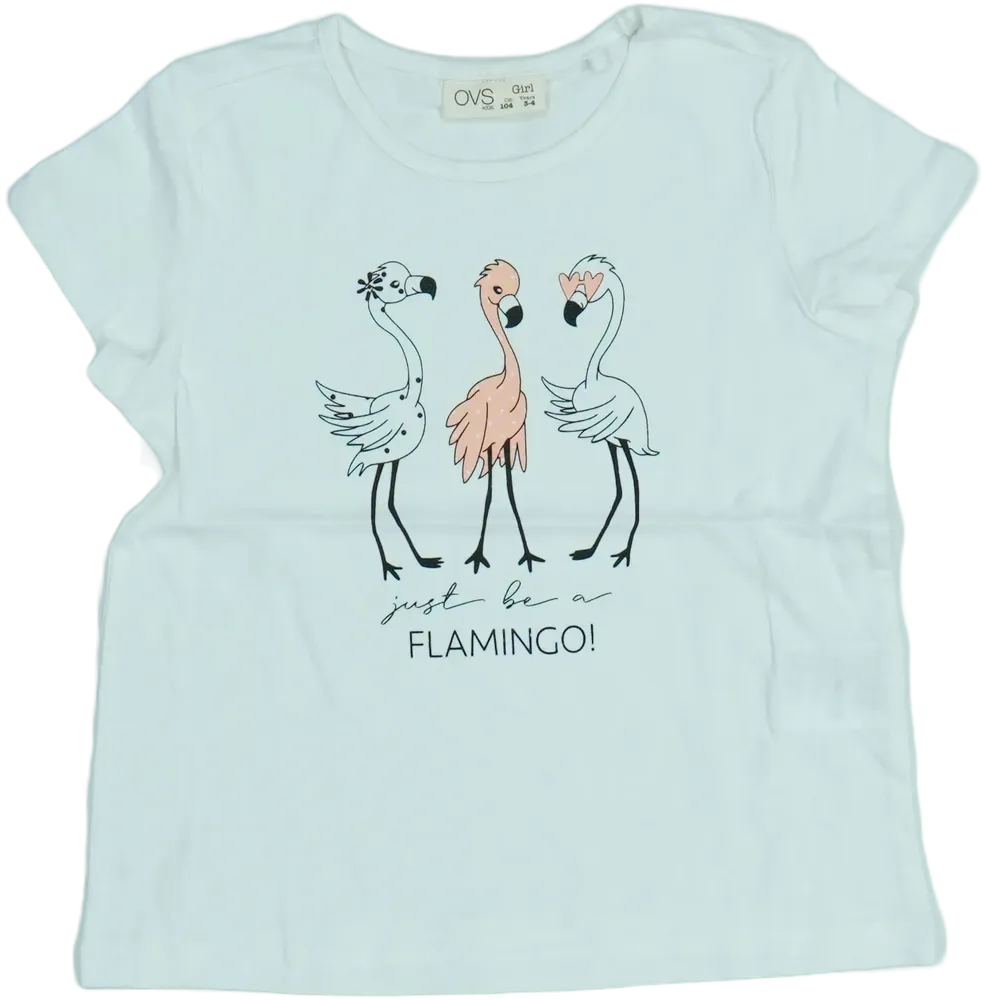 Fehér OVS Póló EU 104 / UK 4 év / US 4T/XS