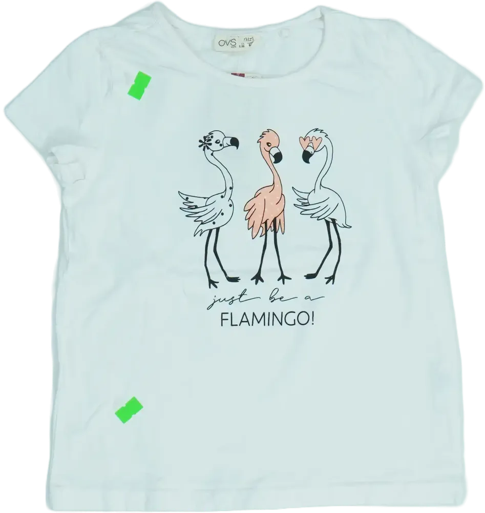 Fehér OVS Póló EU 122 / UK 7 év / US 7 év/M